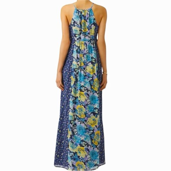 Sz 6 Joie Sleeveless Annati 100% Silk Maxi Floral Halter Dress $429 MSRP - Picture 2 of 11